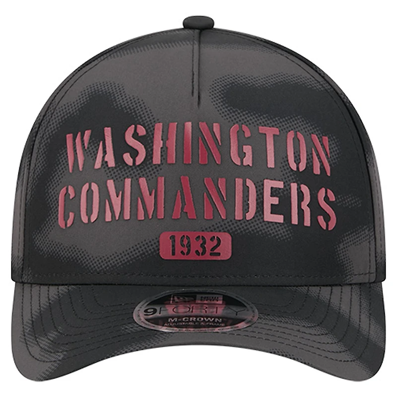 Men's New Era Gray Washington Commanders Halftone Camo 9FORTY Hat