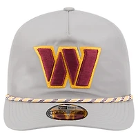 Casquette New Era grise Washington Commanders Rope 19TWENTY pour homme