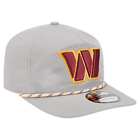 Casquette New Era grise Washington Commanders Rope 19TWENTY pour homme