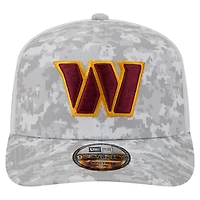 Casquette ajustable grise Washington Commanders Salute to Service pour homme New Era 9SEVENTY Trucker