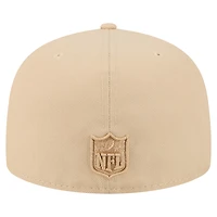 Men's New Era  Light Beige Washington Commanders Color Pack A-Frame 59FIFTY Fitted Hat