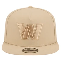Men's New Era Light Beige Washington Commanders Color Pack A-Frame 9FIFTY Snapback Hat