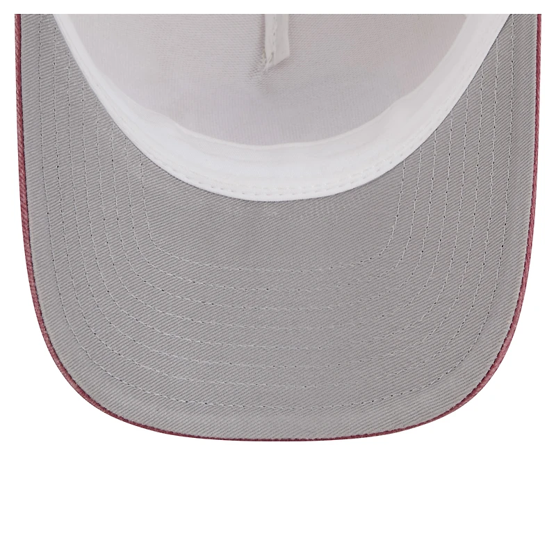 Men's New Era  Natural Washington Commanders Frayed M-Crown A-Frame 9FORTY Adjustable Hat