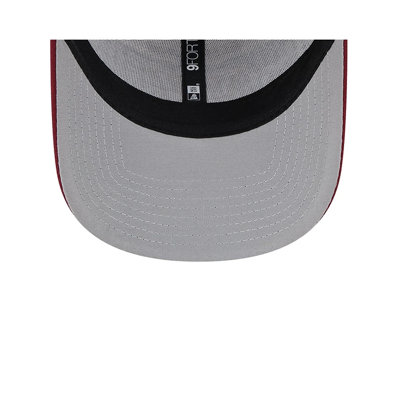 Casquette réglable New Era Stone/Bourgogne Washington Commanders 2023 NFL Draft 9FORTY pour homme