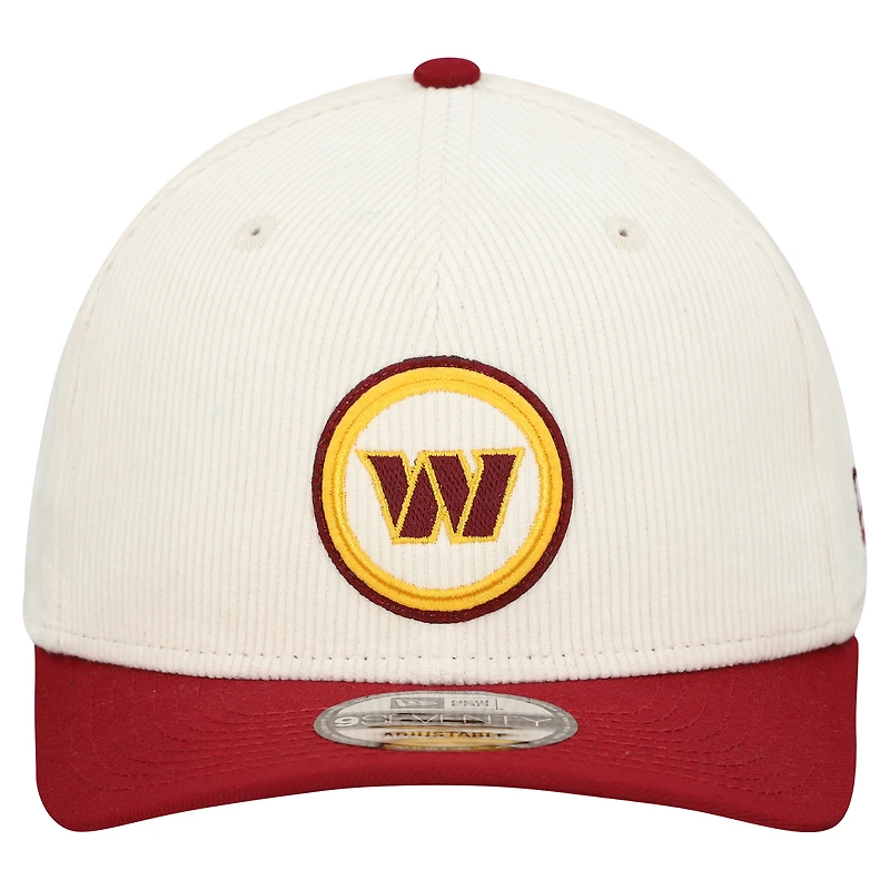 Men's New Era Stone Washington Commanders Loyal Corduroy 9SEVENTY Adjustable Hat