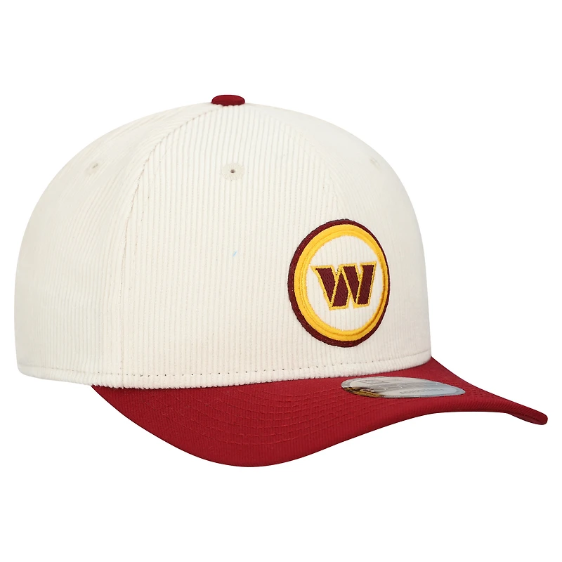 Casquette ajustable en velours côtelé 9SEVENTY pour homme New Era Stone Washington Commanders