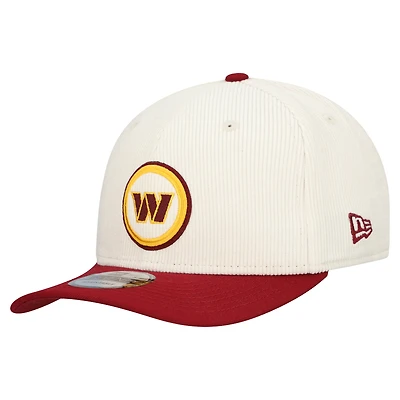 Men's New Era  Stone Washington Commanders  Loyal Corduroy 9SEVENTY Adjustable Hat