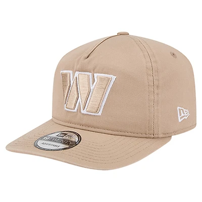 Casquette ajustable 19TWENTY des Washington Commanders de New Era pour homme, couleur beige