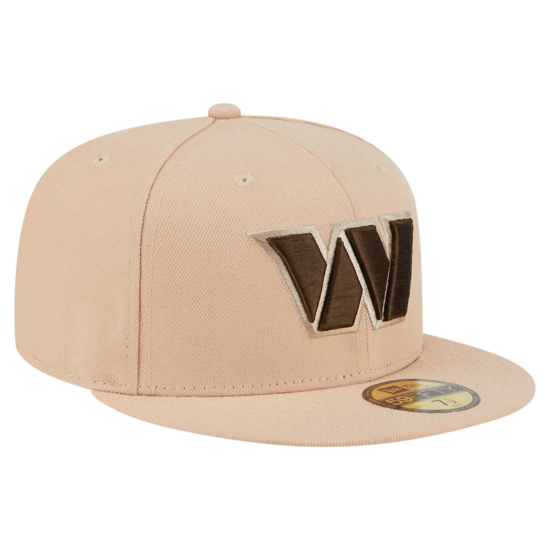 Men's New Era Tan Washington Commanders Candied Pecan 59FIFTY Fitted Hat