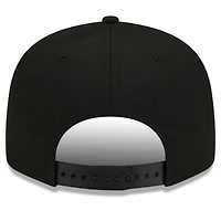 Men's New Era Washington Commanders Black On Black 9FIFTY Snapback Adjustable Hat