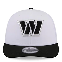 Men's New Era  White/Black Washington Commanders 2026 NFL Draft Pre-Curved 9FIFTY Snapback Hat