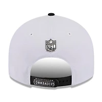 Men's New Era  White/Black Washington Commanders 2026 NFL Draft Pre-Curved 9FIFTY Snapback Hat