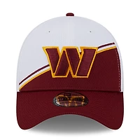 Men's New Era White/Burgundy Washington Commanders 2023 Sideline 39THIRTY Flex Hat