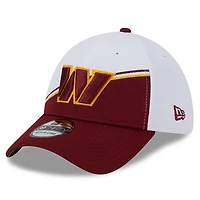 Men's New Era White/Burgundy Washington Commanders 2023 Sideline 39THIRTY Flex Hat