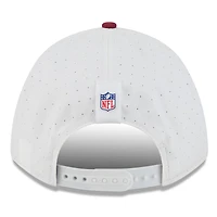 Men's New Era  White/Burgundy Washington Commanders 2025 NFL Training Camp A-Frame 9FORTY Adjustable Hat