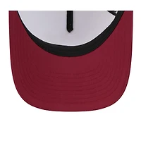 Men's New Era  White/Burgundy Washington Commanders 2025 NFL Training Camp A-Frame 9FORTY Adjustable Hat