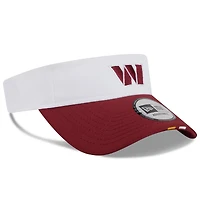 Casquette à visière ajustable New Era blanche/bordeaux pour homme, Washington Commanders 2025 NFL Training Camp