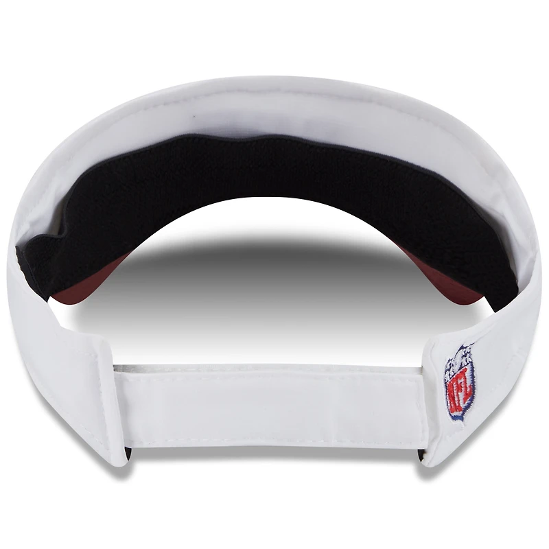 Casquette à visière ajustable New Era blanche/bordeaux pour homme, Washington Commanders 2025 NFL Training Camp