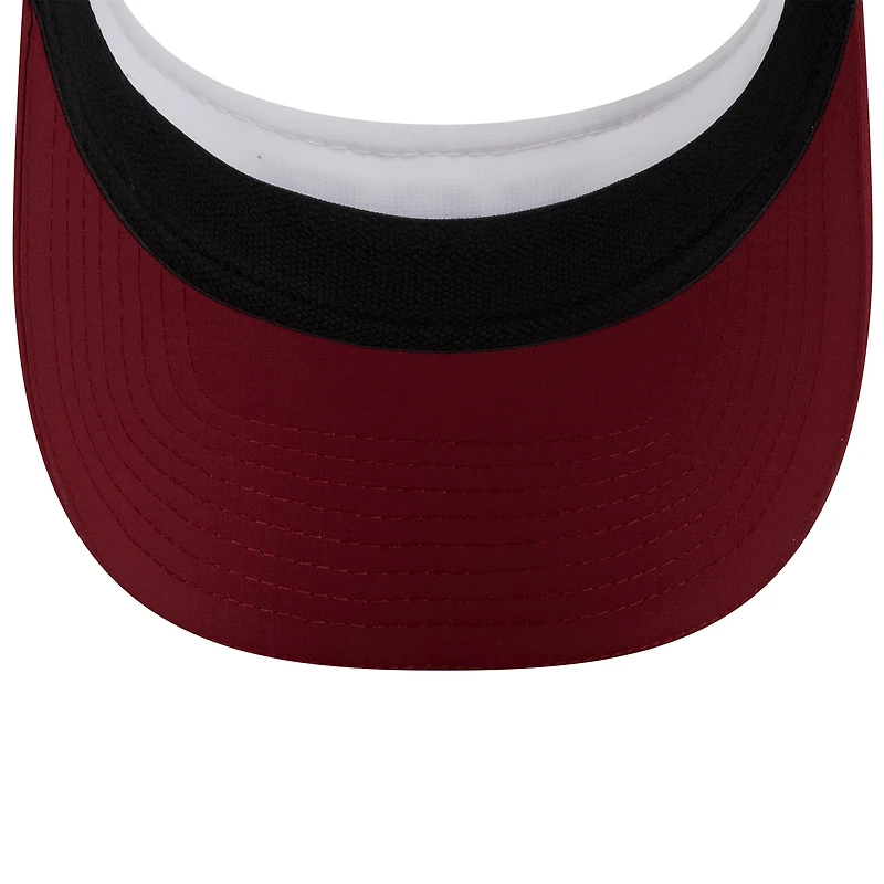 Casquette à visière ajustable New Era blanche/bordeaux pour homme, Washington Commanders 2025 NFL Training Camp