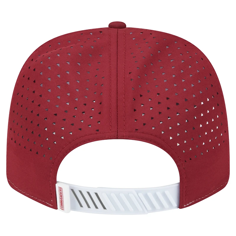 Casquette ajustable 9SEVENTY Washington Commanders Established Patch pour homme New Era blanc/bordeaux