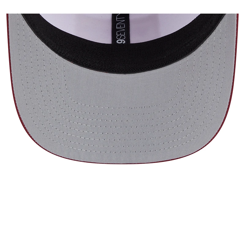 Casquette ajustable 9SEVENTY Washington Commanders Established Patch pour homme New Era blanc/bordeaux