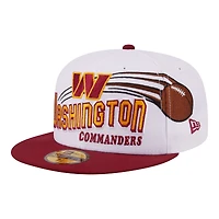 Men's New Era White/Burgundy Washington Commanders Retro Swoop 59FIFTY Fitted Hat