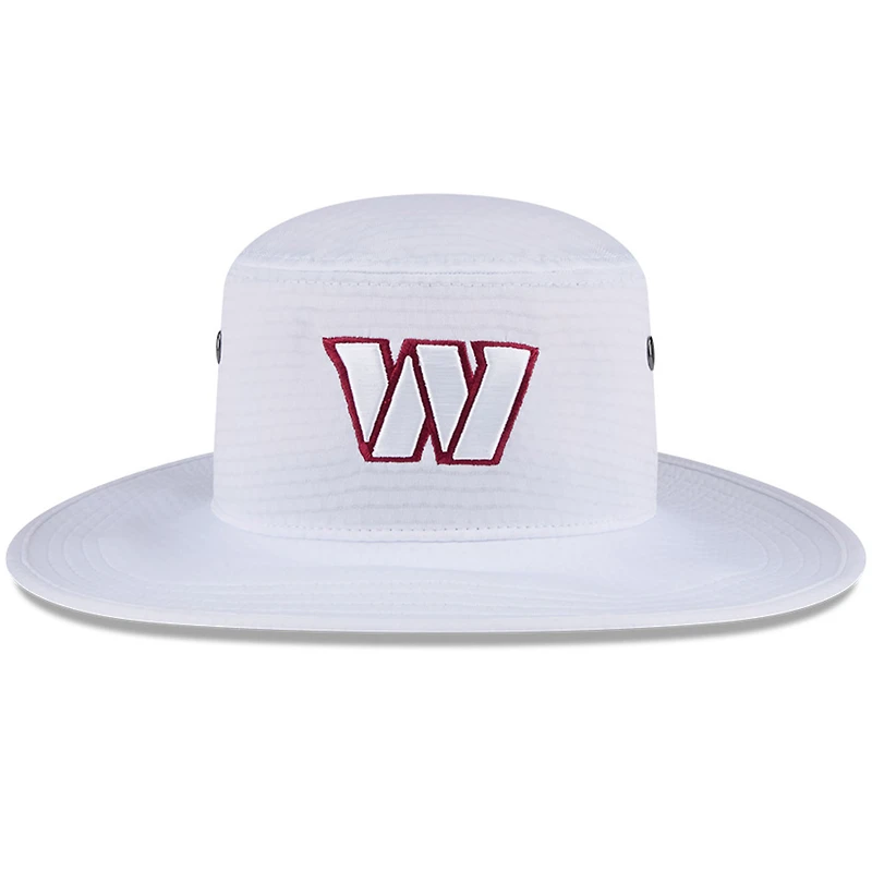 Men's New Era White Washington Commanders 2024 NFL Training Camp Panama Bucket Hat