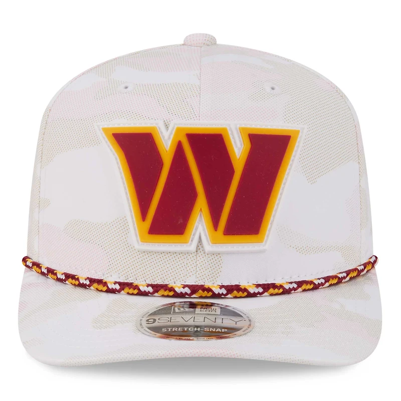 Men's New Era  White Washington Commanders Camo Rope 9SEVENTY Adjustable Hat