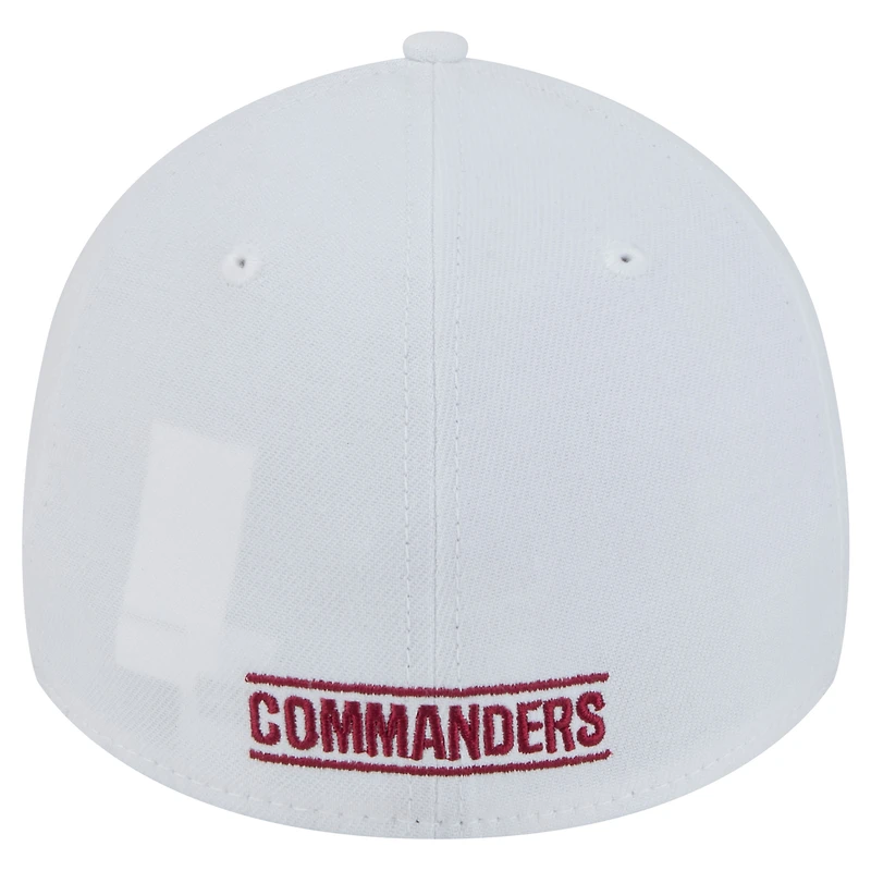 Men's New Era White Washington Commanders Main 39THIRTY Flex Hat