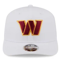 Men's New Era White Washington Commanders Name Plate 9SEVENTY Adjustable Hat
