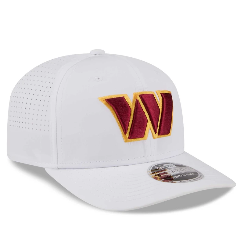 Men's New Era White Washington Commanders Name Plate 9SEVENTY Adjustable Hat