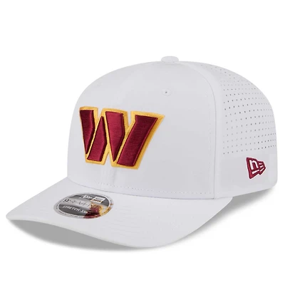 Men's New Era White Washington Commanders Name Plate 9SEVENTY Adjustable Hat