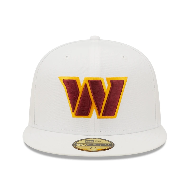 Men's New Era White Washington Commanders Omaha 59FIFTY Fitted Hat