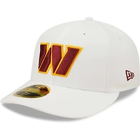 Casquette ajustée 59FIFTY à profil bas Washington Commanders Omaha New Era pour homme, blanche