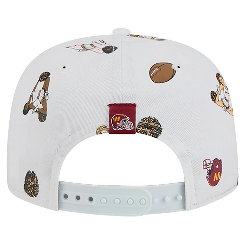 Men's New Era White Washington Commanders Team Cheer 19TWENTY Snapback Hat