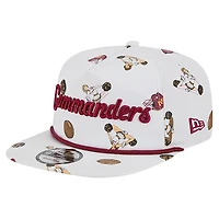 Casquette snapback New Era blanche Washington Commanders Team Cheer 19TWENTY pour homme