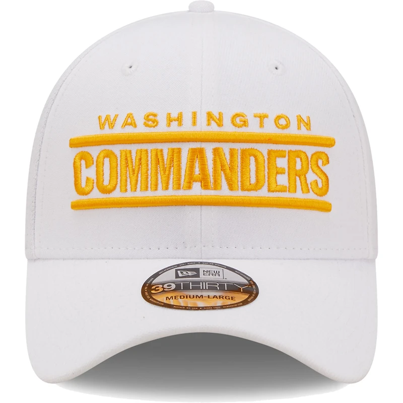 Casquette 39THIRTY Flex Iced II des Washington Commanders pour homme New Era, blanche