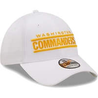 Casquette 39THIRTY Flex Iced II des Washington Commanders pour homme New Era, blanche