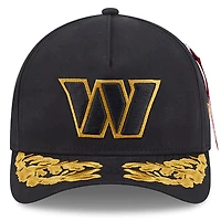 Men's New Era x Alpha Industries  Black Washington Commanders A-Frame 9FORTY Adjustable Hat