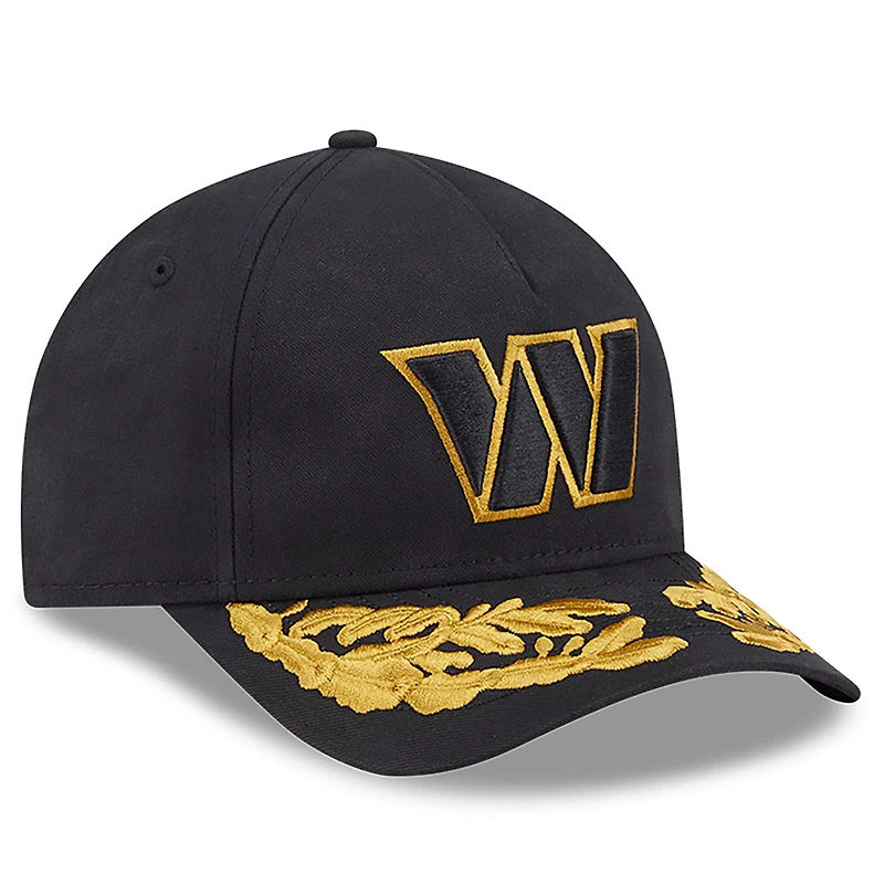 Men's New Era x Alpha Industries  Black Washington Commanders A-Frame 9FORTY Adjustable Hat