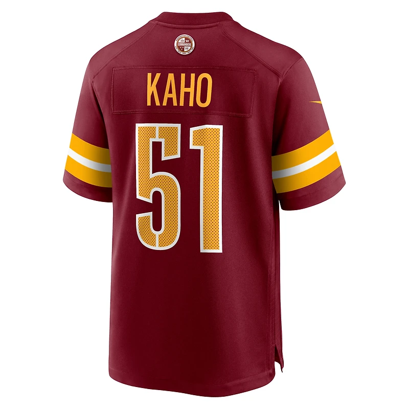 Men's Nike Ale Kaho  Burgundy Washington Commanders Team Game Jersey