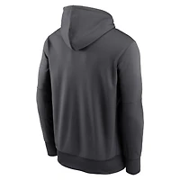 Sweat à capuche fendu avec nom du logo Washington Commanders Prime Nike anthracite pour homme