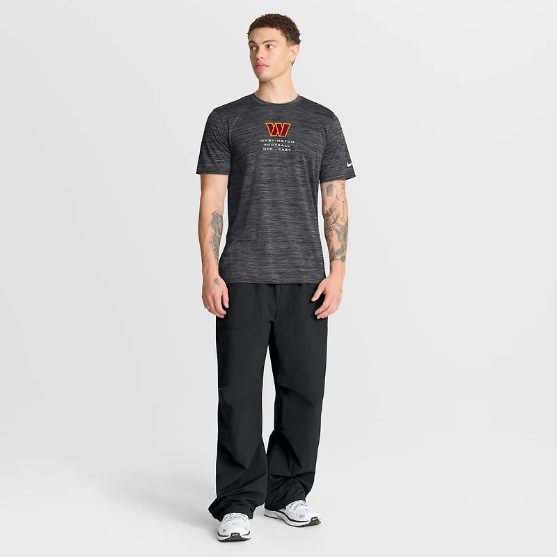 T-shirt Nike Dri-FIT Velocity Ball Carrier pour homme, couleur anthracite, Washington Commanders