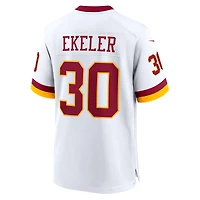 Men's Nike Austin Ekeler White Washington Commanders Game Super Bowl Era Jersey