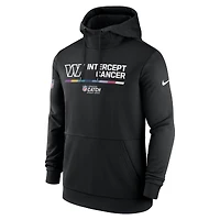 Chandail à capuchon Therma Performance pour homme Nike Washington Commanders 2022 NFL Crucial Catch - noir