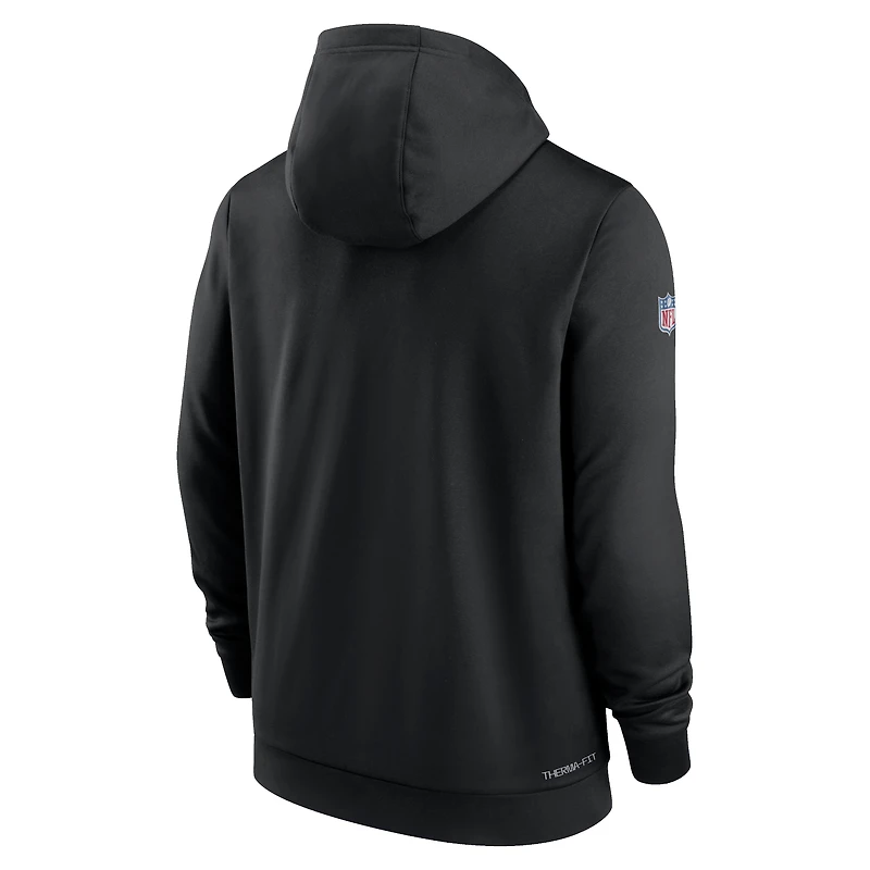 Chandail à capuchon Therma Performance pour homme Nike Washington Commanders 2022 NFL Crucial Catch - noir