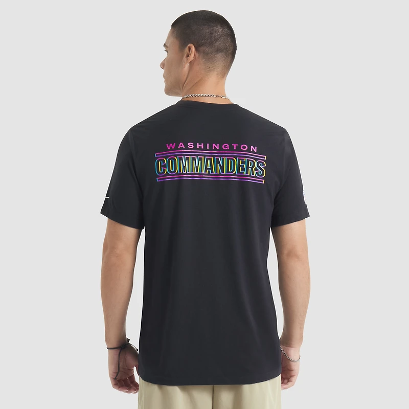 T-shirt Nike noir Washington Commanders 2025 NFL Crucial Catch Tri-Blend Dri-FIT pour homme