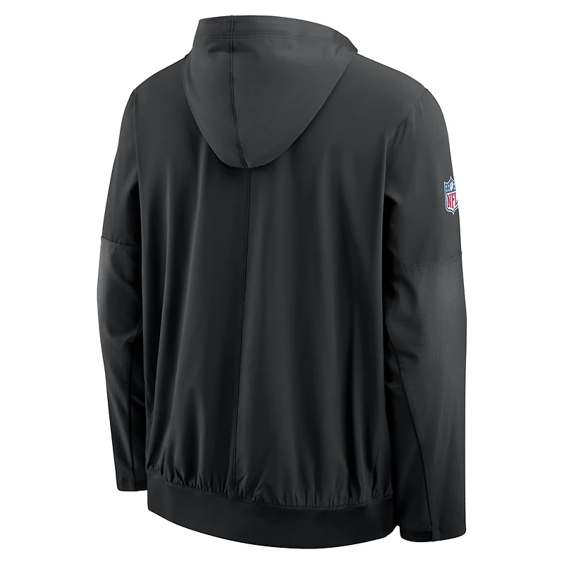 Men's Nike Black Washington Commanders Alt Anorak Half-Zip Hooded Jacket