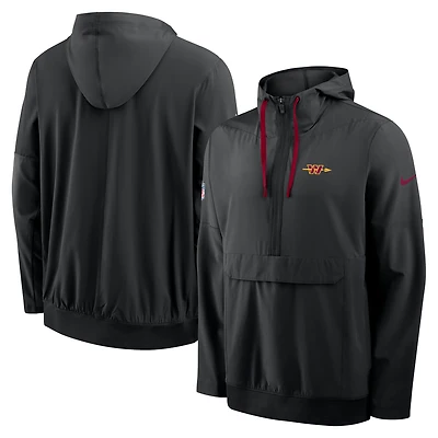 Veste anorak à demi-zip et capuche Nike Washington Commanders Alt noire pour homme