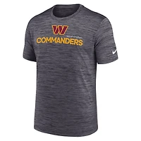 T-shirt Nike Washington Commanders Blitz Velocity Modern Performance pour homme, noir